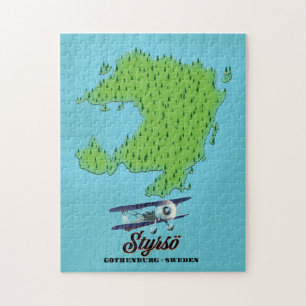 Styrsö gothenburg sweden map jigsaw puzzle