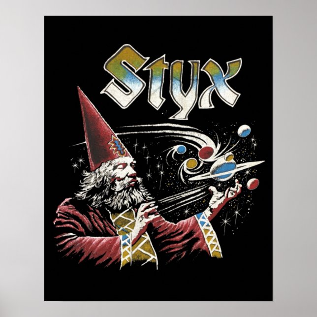 STYX Band Retro 70s Tribute Icons Poster (Front)