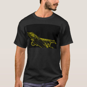 SU 25 Grach Soviet Frogfoot Plane Sketch  T-Shirt