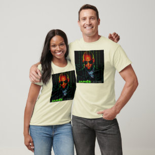 SU&D Mens Blk V-Neck T-Shirt