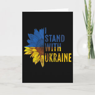Su Ower Ukraine Flag Womens I Stand With Ukraine Card