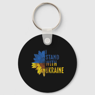 Su Ower Ukraine Flag Womens I Stand With Ukraine Key Ring