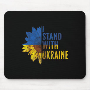 Su Ower Ukraine Flag Womens I Stand With Ukraine  Mouse Pad