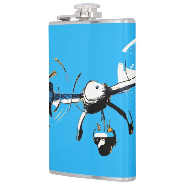 sUAS Pilot Vinyl Wrapped Flask (Left)