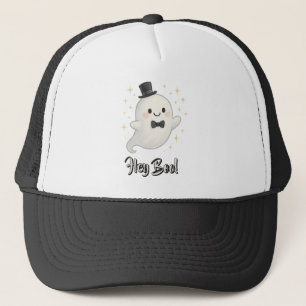 Suave cartoon Hey Boo ghost Halloween  Trucker Hat