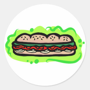 Sub Classic Round Sticker