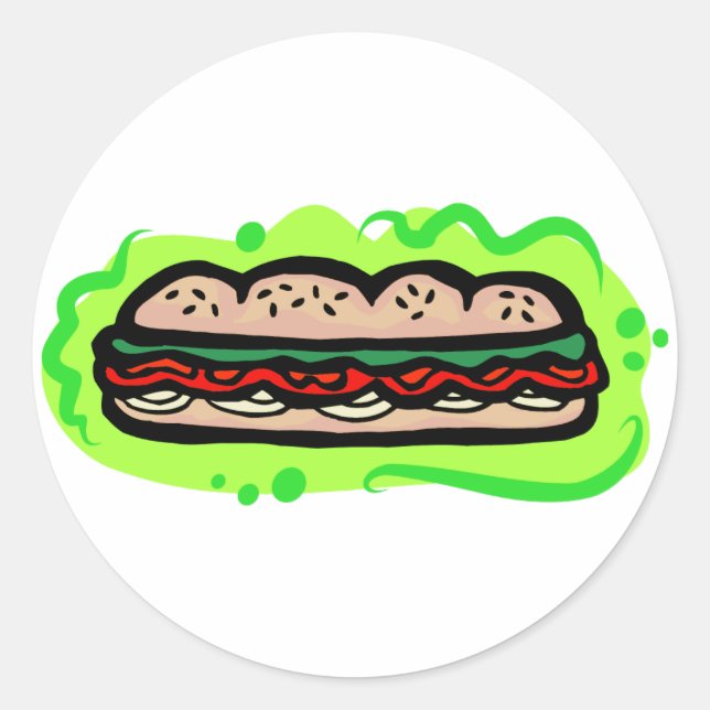 Sub Classic Round Sticker (Front)