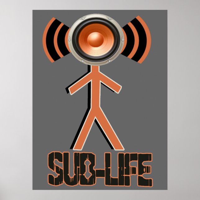 Sub Life Dubstep Poster (Front)