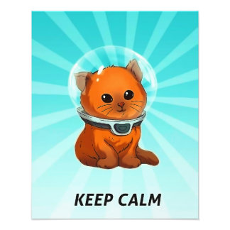 Sub Nautica 2 Keep Calm Kitty Poster