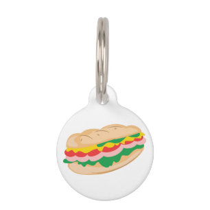 Sub Sandwich Pet Tag