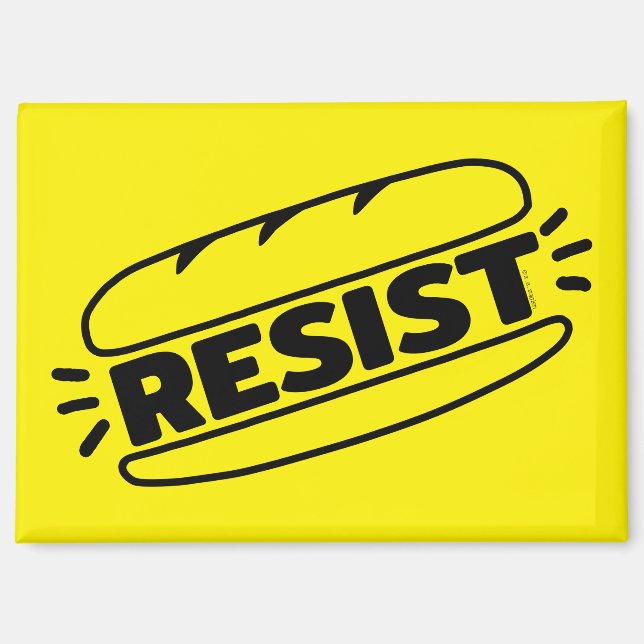 Sub Sandwich Resist Fascism Magnet (Front)