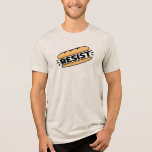 Sub Sandwich Resist Fascism Tri-Blend Shirt