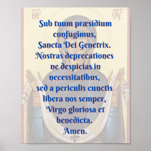 Sub tuum praesidium Print