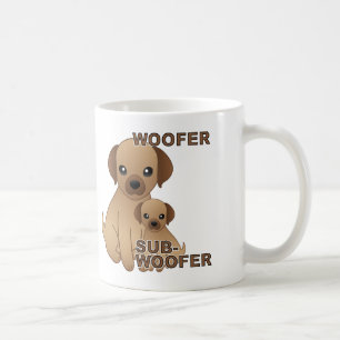 Sub-Woofer Dog Puppy Funny Mug or Travel Mug