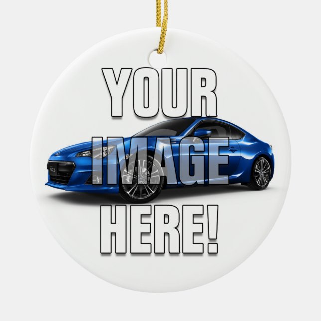 Subaru BRZ Photo - Add your car Ceramic Ornament (Front)
