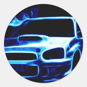 Subaru Impreza Classic Round Sticker