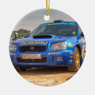 Subaru Impreza STi SWRT Stickers Ceramic Ornament