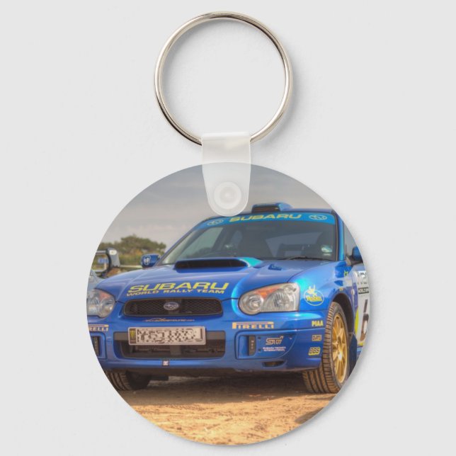 Subaru Impreza STi SWRT Stickers Key Ring (Front)