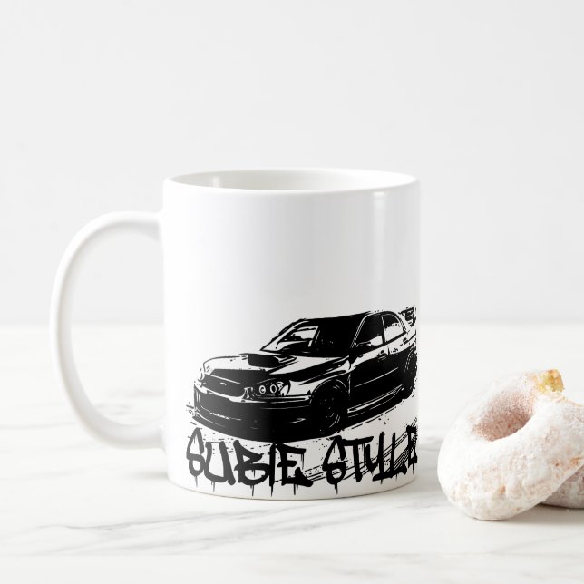 Subaru Impreza WRX Sti Coffee Mug (With Donut)