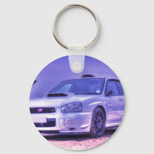Subaru Impreza WRX STi Spec C in White Key Ring