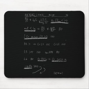 Subaru Rally Pace Notes Mouse Pad