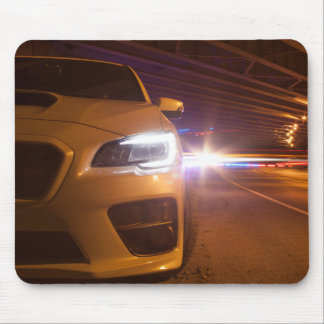 Subaru STi Front Light Painting Mouse Pad