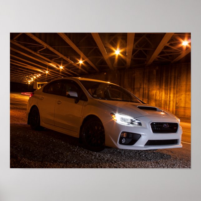Subaru STi In Tunnel Poster (Front)