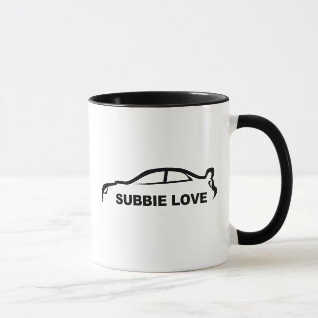 Subaru STI "Subbie Love" Silhouette Mug (Right)
