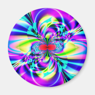 Subatomic Fractal Art Magnet