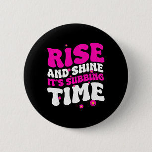 Subbing Teacher Planer School Cl Substitute Teache 6 Cm Round Badge