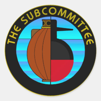 SubCommittee 3" Round Stickers