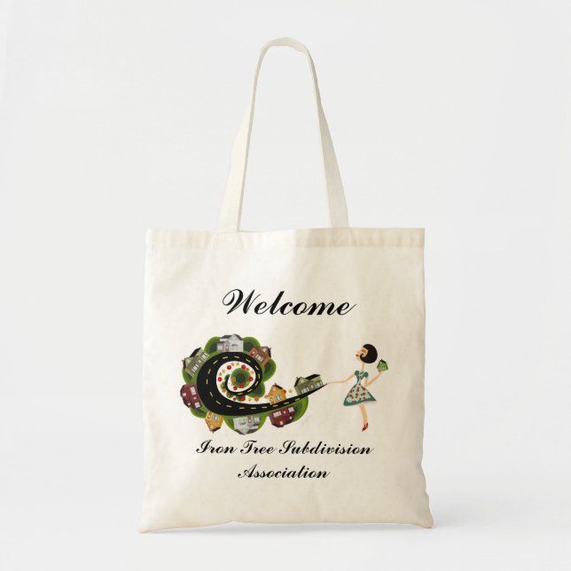 Subdivision Association Welcome Tote Bag (Front)