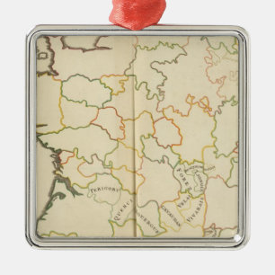 Subdivision of France Metal Tree Decoration