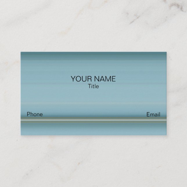 Subdue Blue Grey Shades Business Card (Front)