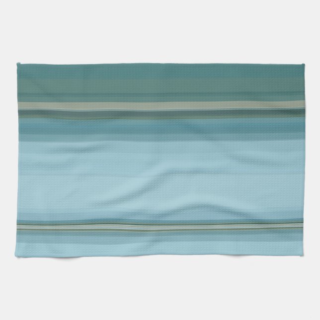 Subdue Colour Stripes Tea Towel (Horizontal)