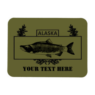 Subdued Alaska Combat Fisherman Badge Magnet