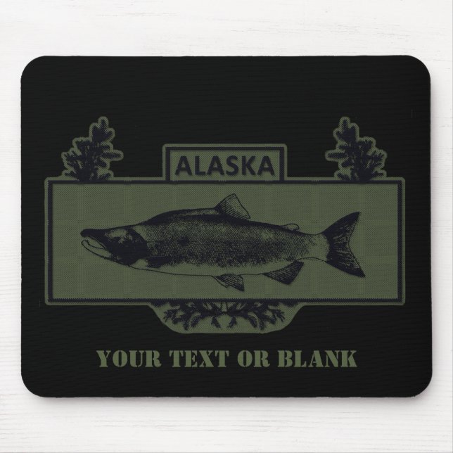 Subdued Alaska Combat Fisherman Badge Mouse Pad (Front)