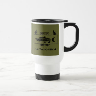Subdued Alaska Combat Fisherman Badge Travel Mug