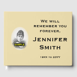 Subdued and Personalised Memories Guestbook