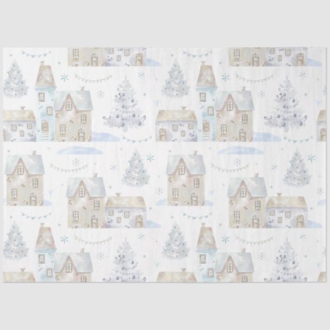 Subdued Christmas Patterns Design 16 Tissue Paper (Front)