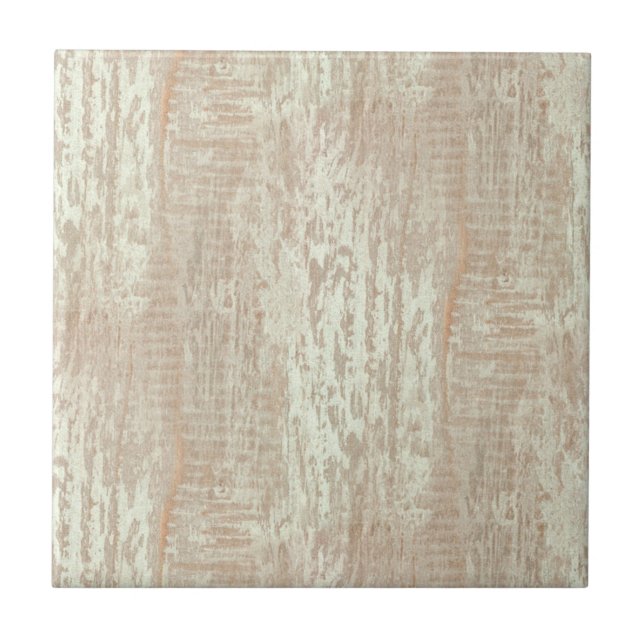 Subdued Coastal Pine Wood Grain Look Ceramic Tile (Front)