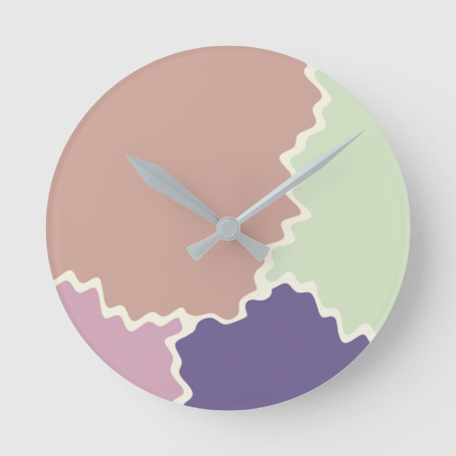 Subdued Colour Combo Round Clock (Front)