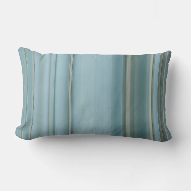 Subdued Colour Stripes Lumbar Cushion (Front)