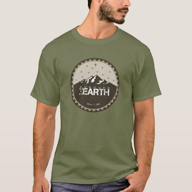 Subdued Earth Round Logo [Fatigue] T Shirt (Front)