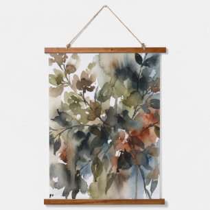 Subdued Forest Watercolor Hanging Tapestry