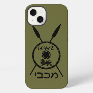 Subdued Maccabee Shield And Spears Case-Mate iPhon iPhone 13 Case