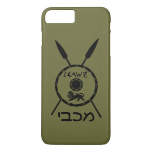 Subdued Maccabee Shield And Spears iPhone 8 Plus/7 Plus Case