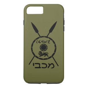 Subdued Maccabee Shield And Spears iPhone 8 Plus/7 Plus Case