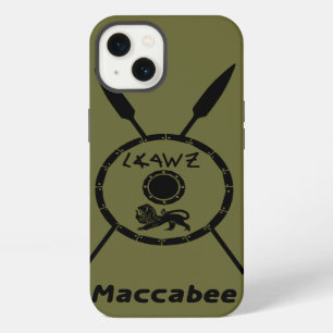 Subdued Maccabee Shield And Spears iPhone Case