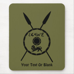 Subdued Maccabee Shield And Spears Mouse Pad